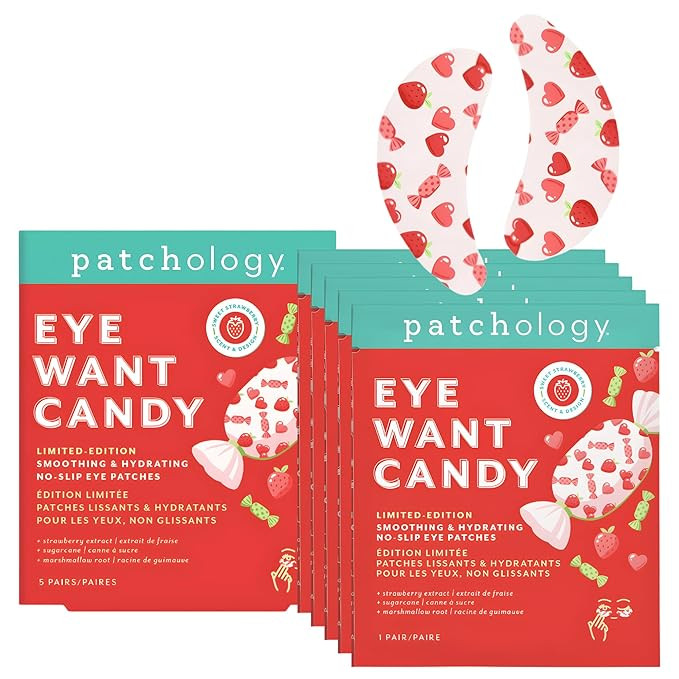 Patchology Eye Want Candy Under Eye Patches for Puffy Eyes, Dark Circles & Wrinkles – Hydrating... | Amazon (US)
