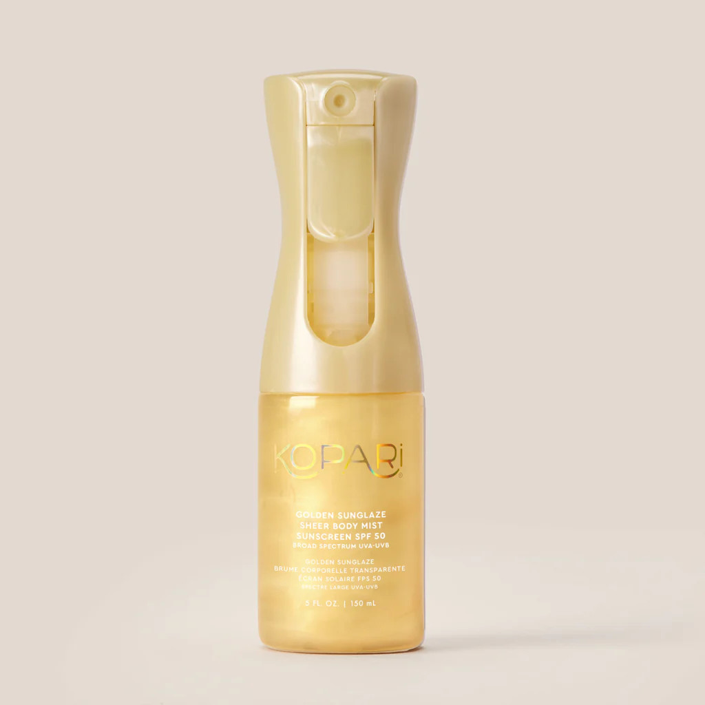 Golden Sunglaze Sheer Body Mist Sunscreen SPF 50 | Kopari Beauty