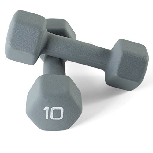 CAP Barbell Neoprene Coated Dumbbells (Pair), 10 lb/Small | Amazon (US)