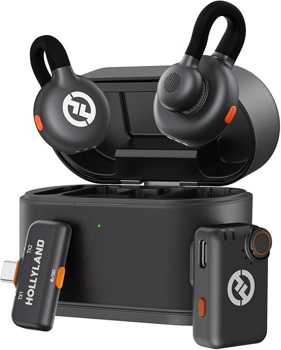 Hollyland Lark M2S Mini Combo (Camera RX+Type-C RX) Wireless Microphone for Camera/iPhone/Android... | Amazon (US)