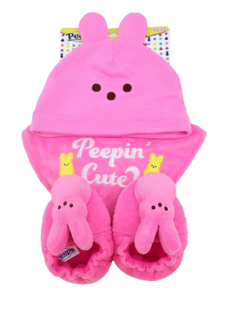 Peeps Bunny Three-Piece Baby Set - Pink | Walmart (US)