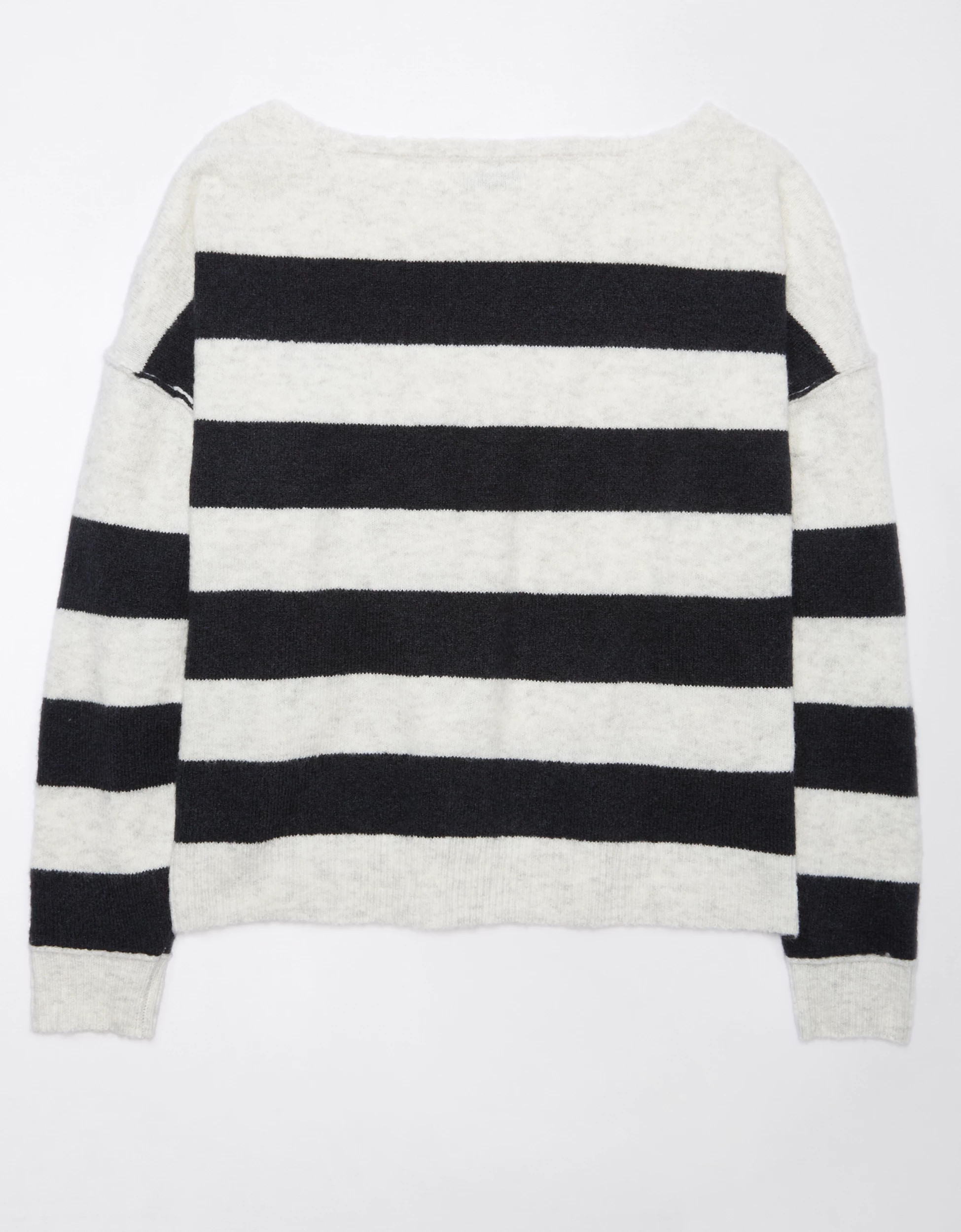 AE Whoa So Soft Striped Ballet-Neck Sweater | American Eagle Outfitters (US & CA)