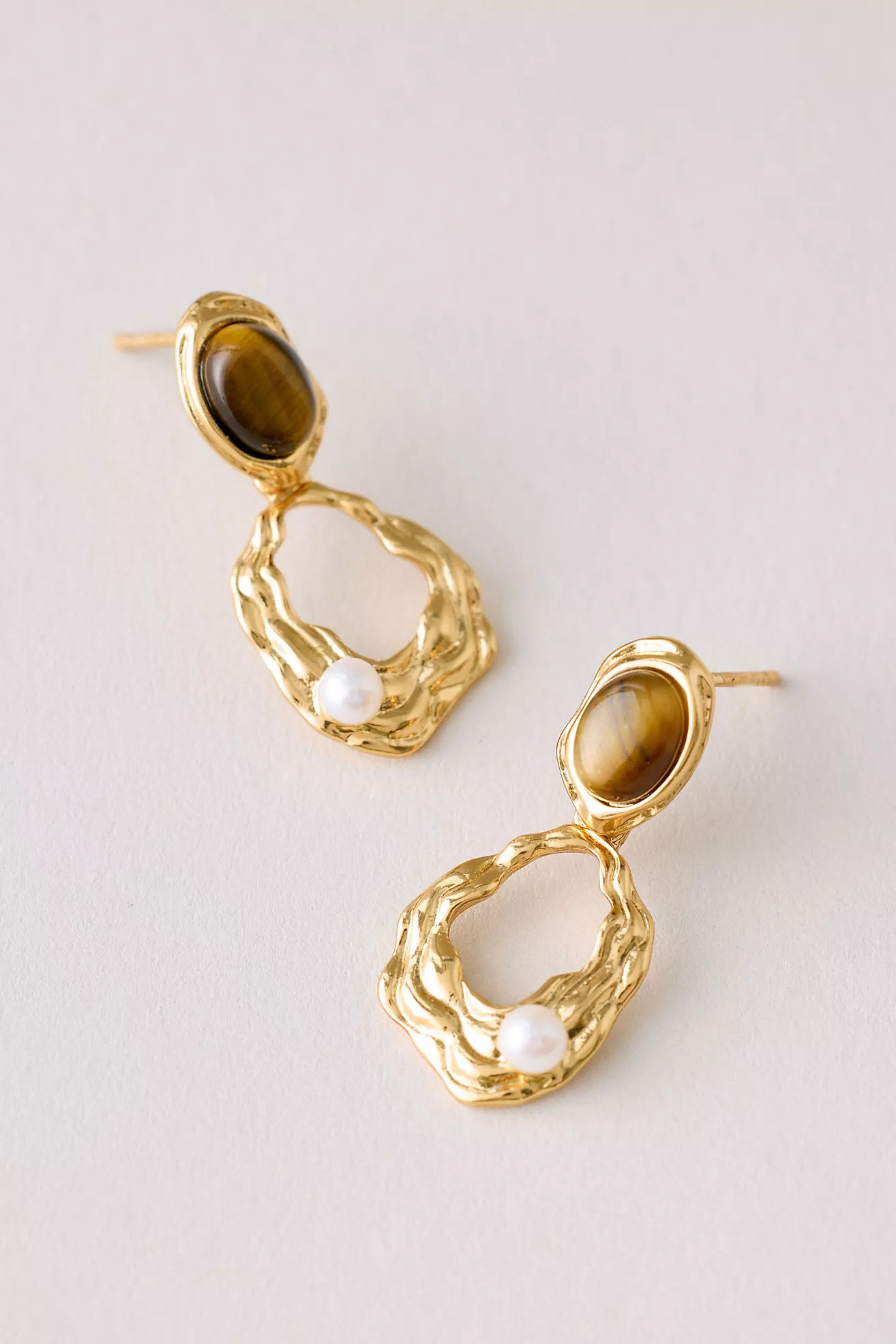 Mixed Stone Drop Earrings | Anthropologie (UK)