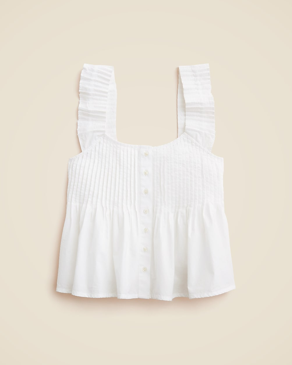 Pintuck peplum top | J. Crew US