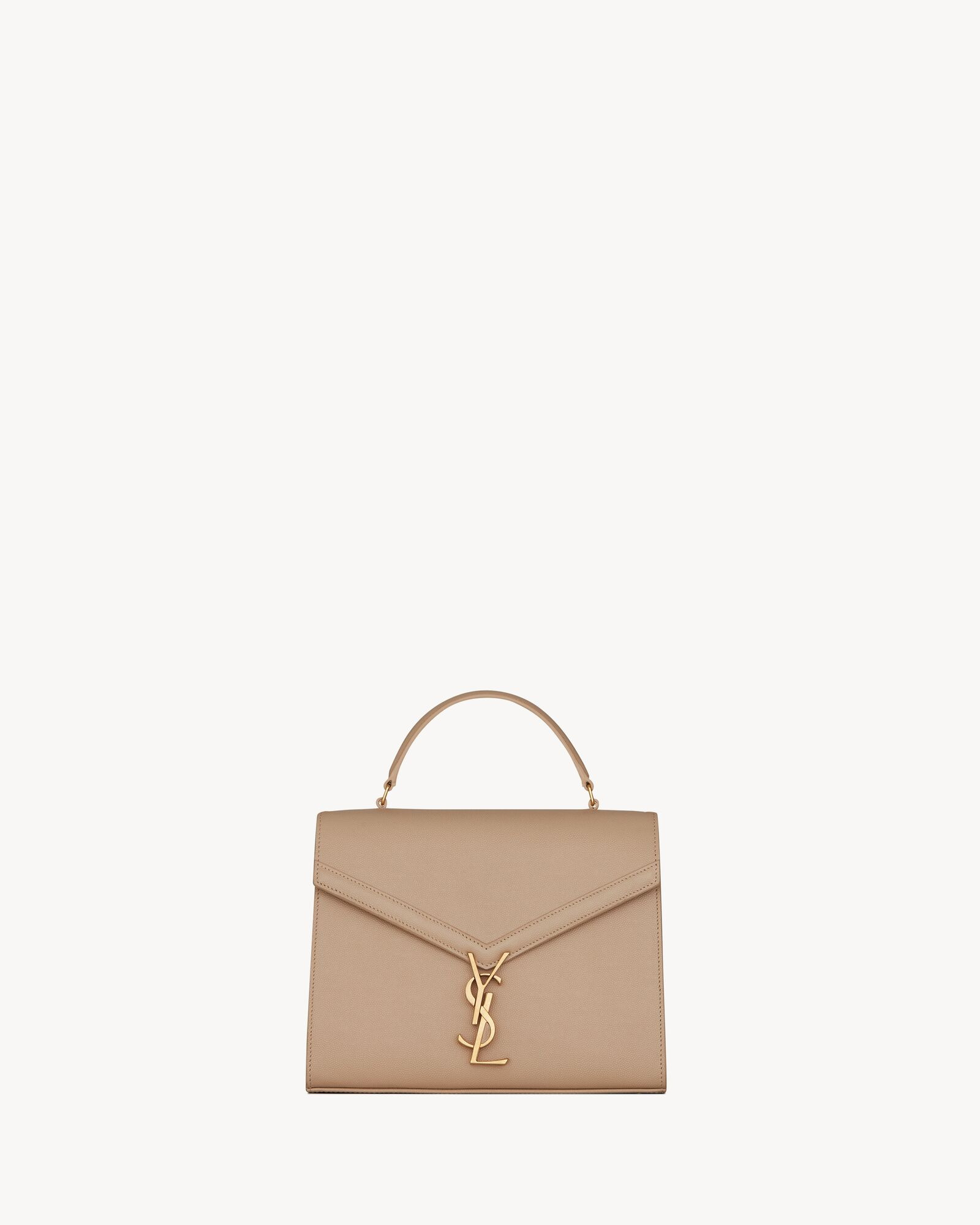 cassandra medium top handle bag in grain de poudre embossed leather | Saint Laurent Inc. (Global)