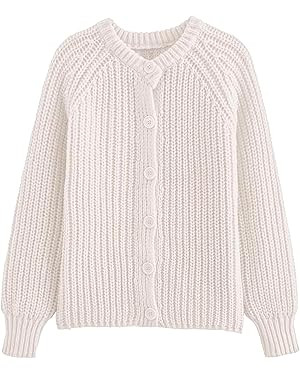KEOMUD Women's Chunky Cardigan Sweaters 2024 Fall Long Sleeve Button Down Knit Cardigans | Amazon (US)
