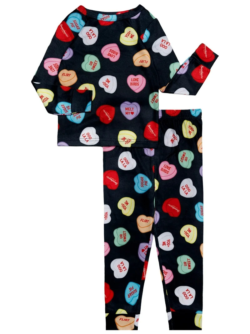 Character Toddler Unisex Valentine's Day Pajama Set, 2-Piece, Sizes 12M-5T | Walmart (US)
