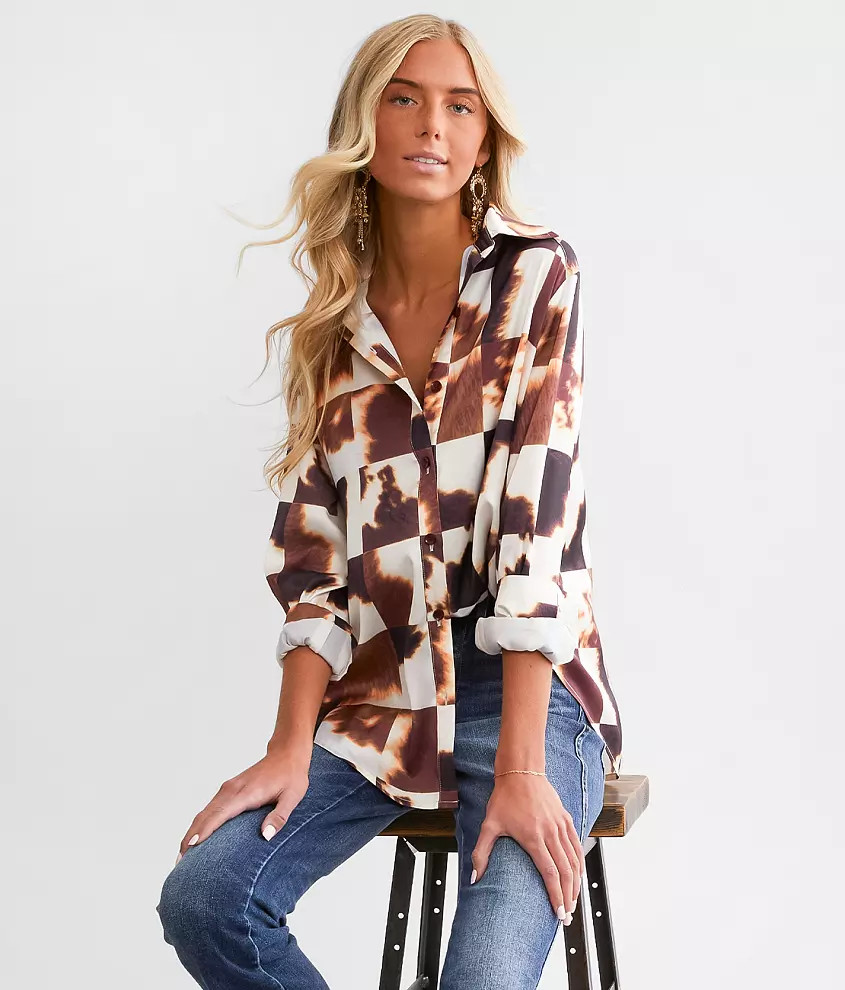 Satin Shirt | Buckle