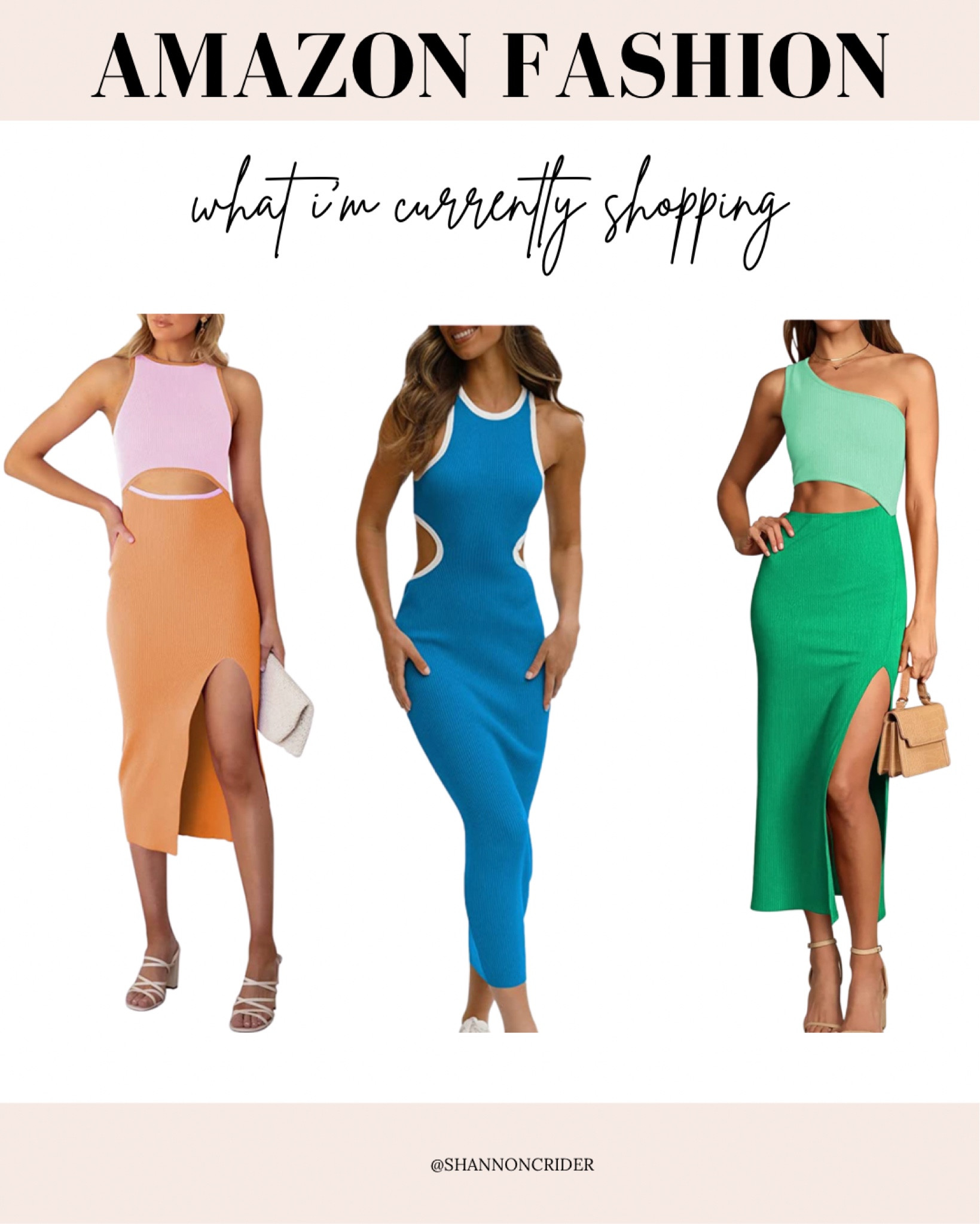 Spring dresses with some Amazon finds! #amazon #springdress #cutoutdress #vacationdress 

#LTKunder50 #LTKU #LTKFind