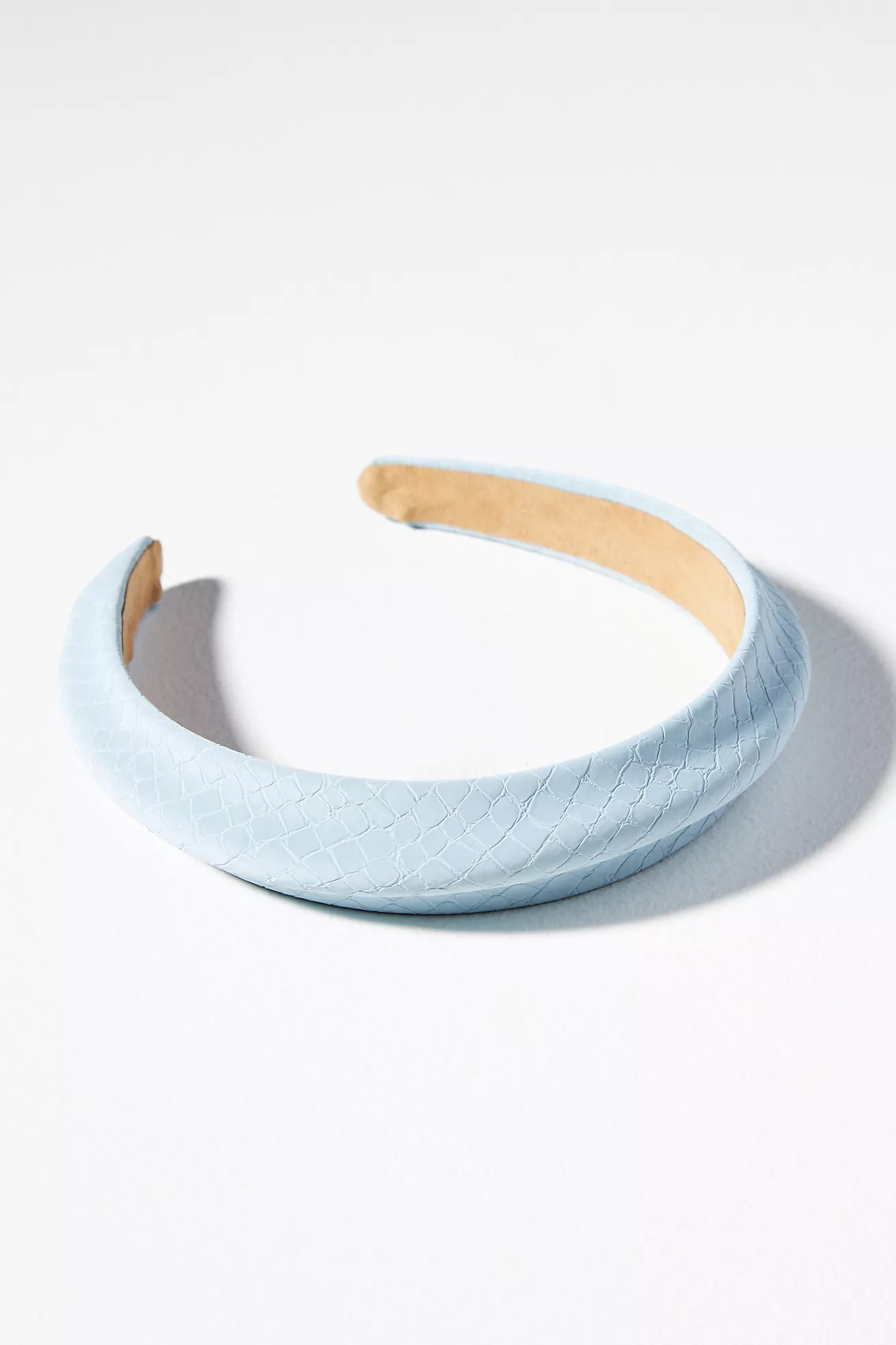 Textured Faux Leather Headband | Anthropologie (US)