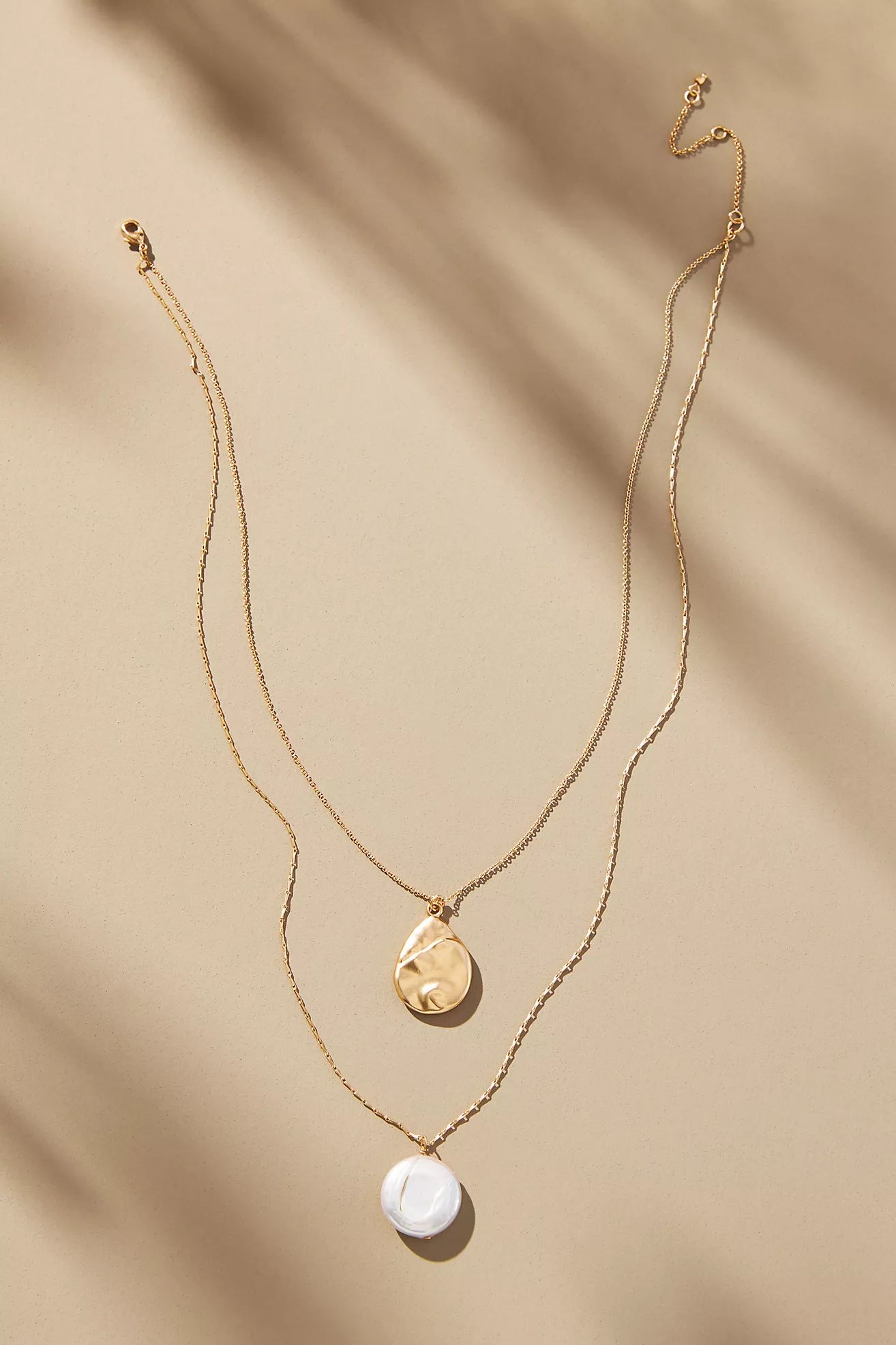 Layered Pearl Pendant Necklace | Anthropologie (US)