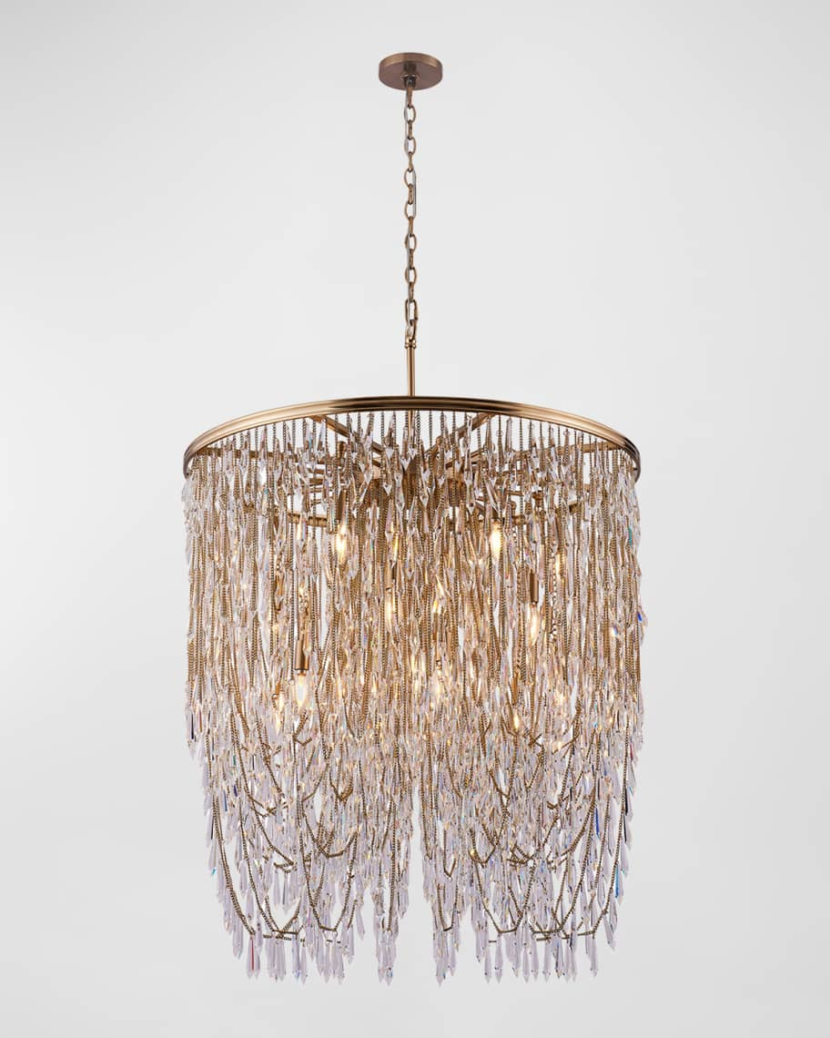 Kalco Lighting Frangia 34" Chandelier | Neiman Marcus