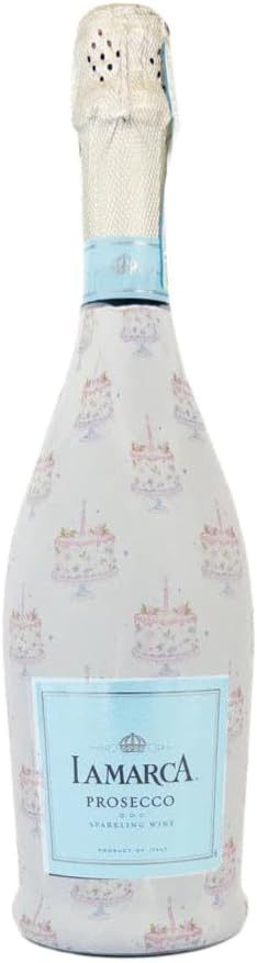 beaubottles Grandmillenial Pastel Birthday Cakes Custom Wine Label Wrap for La Marca 750ml Champa... | Amazon (US)