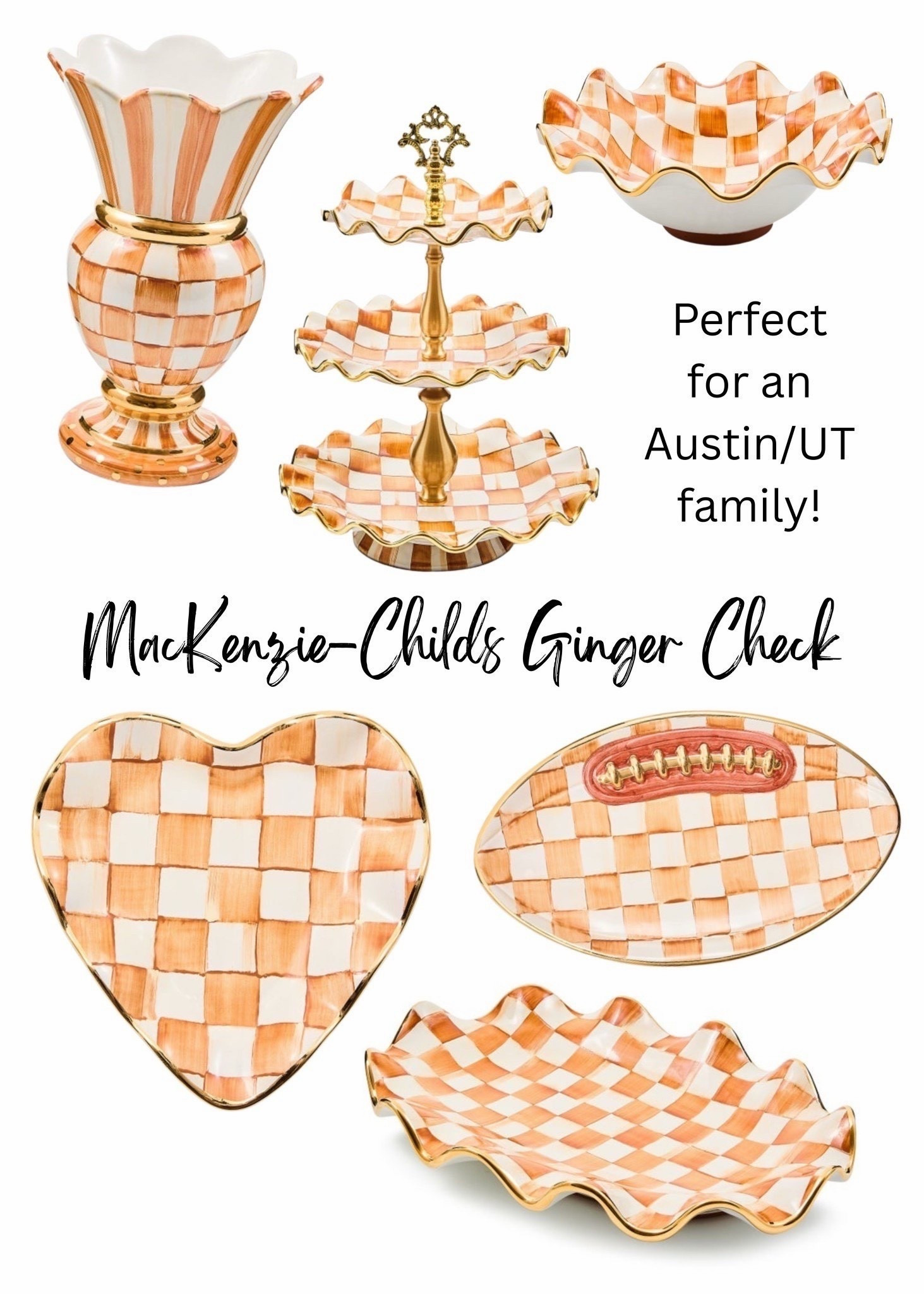 Use code DTKAUSTIN20 for 20% off your entire MacKenzie-Childs purchase! Valid until 12/14!

MacKenzie-Childs just launched the coolest collection, perfect for the Austin UT family! 

University of Texas, burnt orange 



#LTKHome #LTKHoliday #LTKGiftGuide