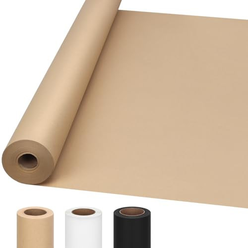 Moretoes 36" x 2,400"(200') Brown Kraft Paper Roll Banner Paper Craft Paper | Amazon (US)