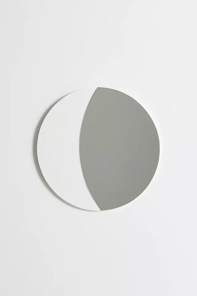 Textured Crescent Moon Wall Mirror | Urban Outfitters (US and RoW)