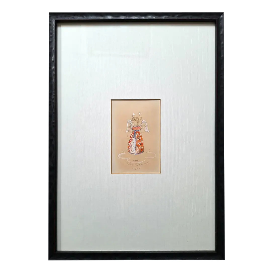 Mela Köhler, Christmas, 1930s, Watercolor | Chairish