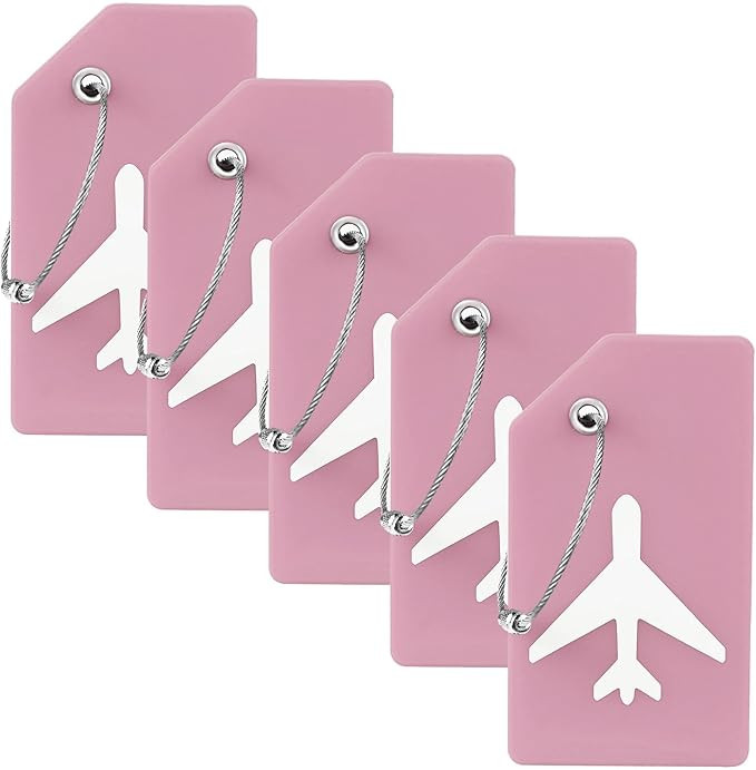 5 Pack Silicone Luggage Tag for Suitcases with Stainless Loop, TSA Approved, Privacy Protection T... | Amazon (US)