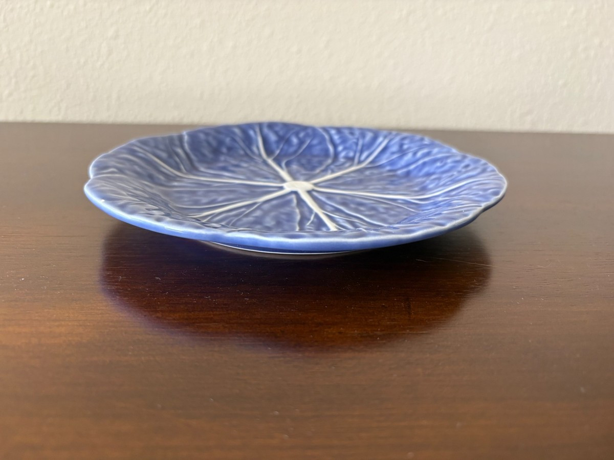 Bordallo Pinheiro Cabbage Pattern Blue 7.5  inch Luncheon Plate | eBay US