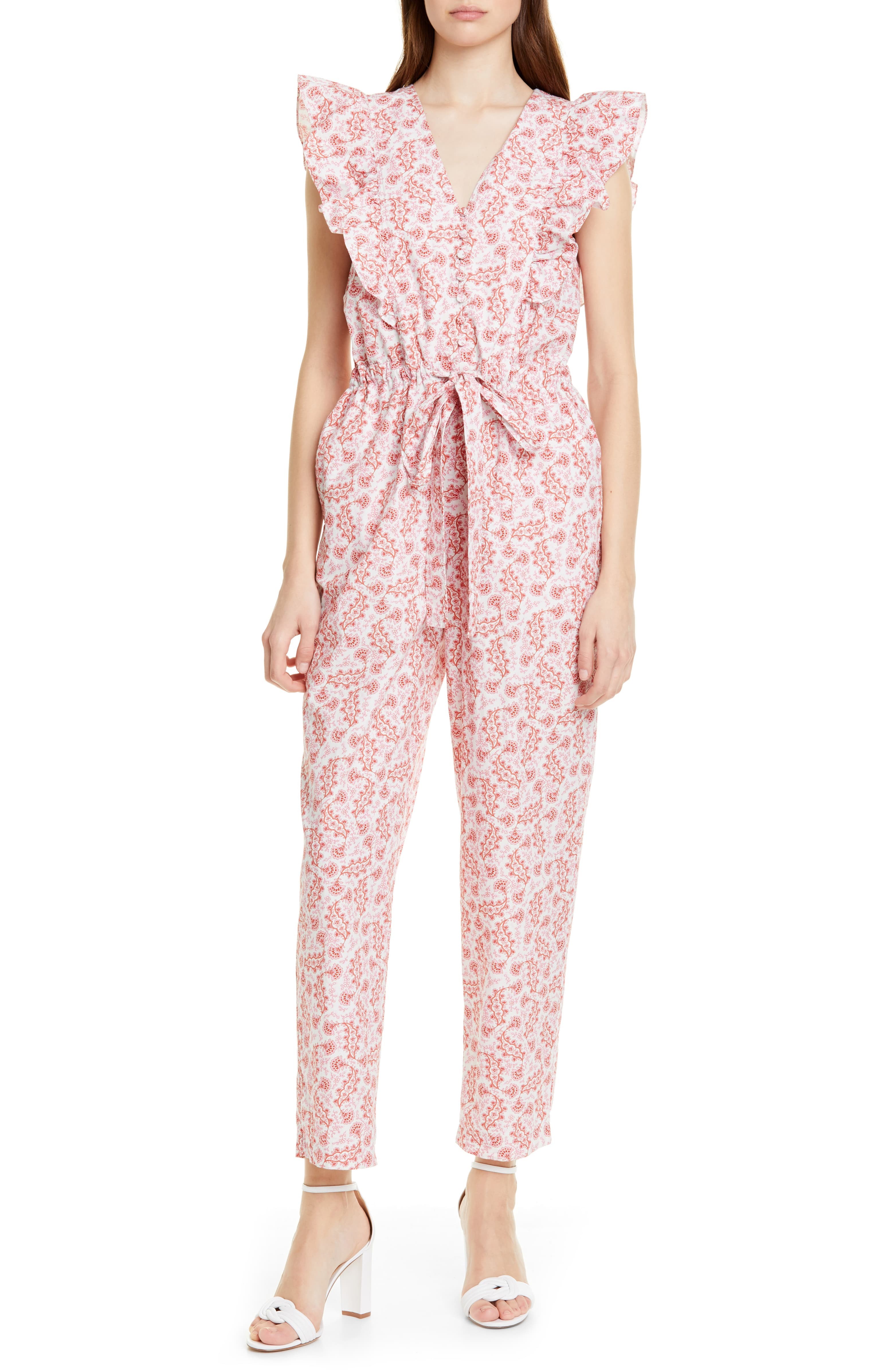 Wave Paisley Cotton Jumpsuit | Nordstrom