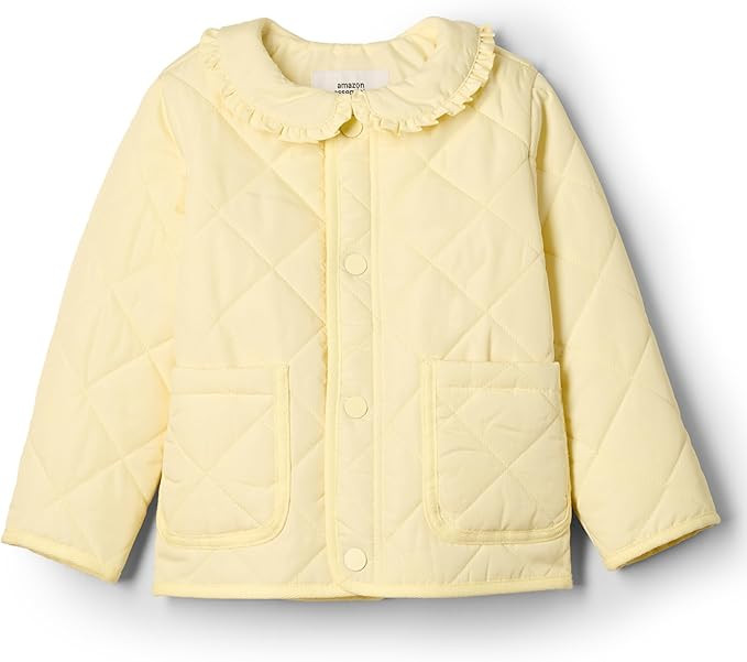 Amazon Essentials Baby-Girls Midweight Field Jacket with Ruffle | Amazon (US)