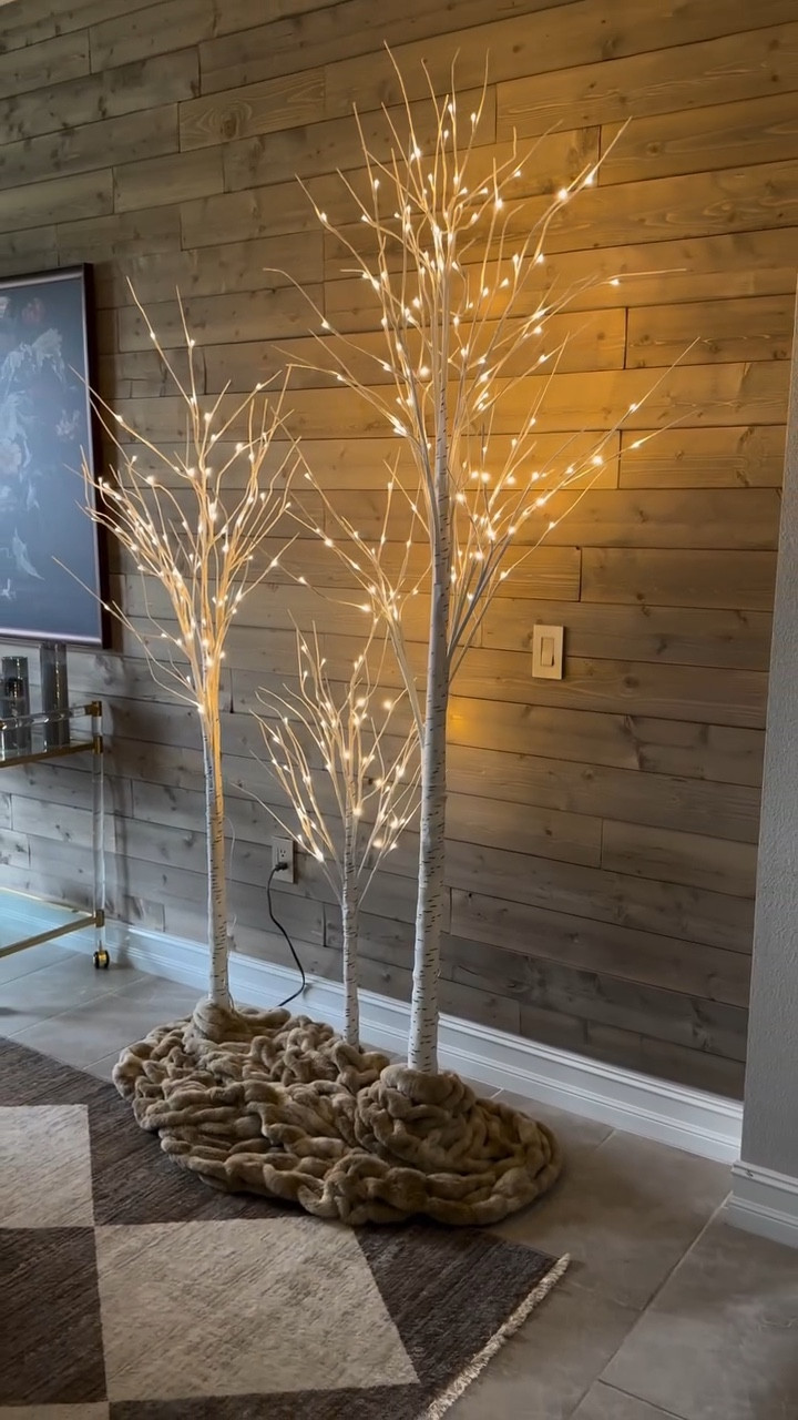 these led birch trees were so popular last year! They can be used indoors or outdoors and are perfect for fall and winter decor✨ 

#LTKSeasonal #LTKHome #LTKVideo