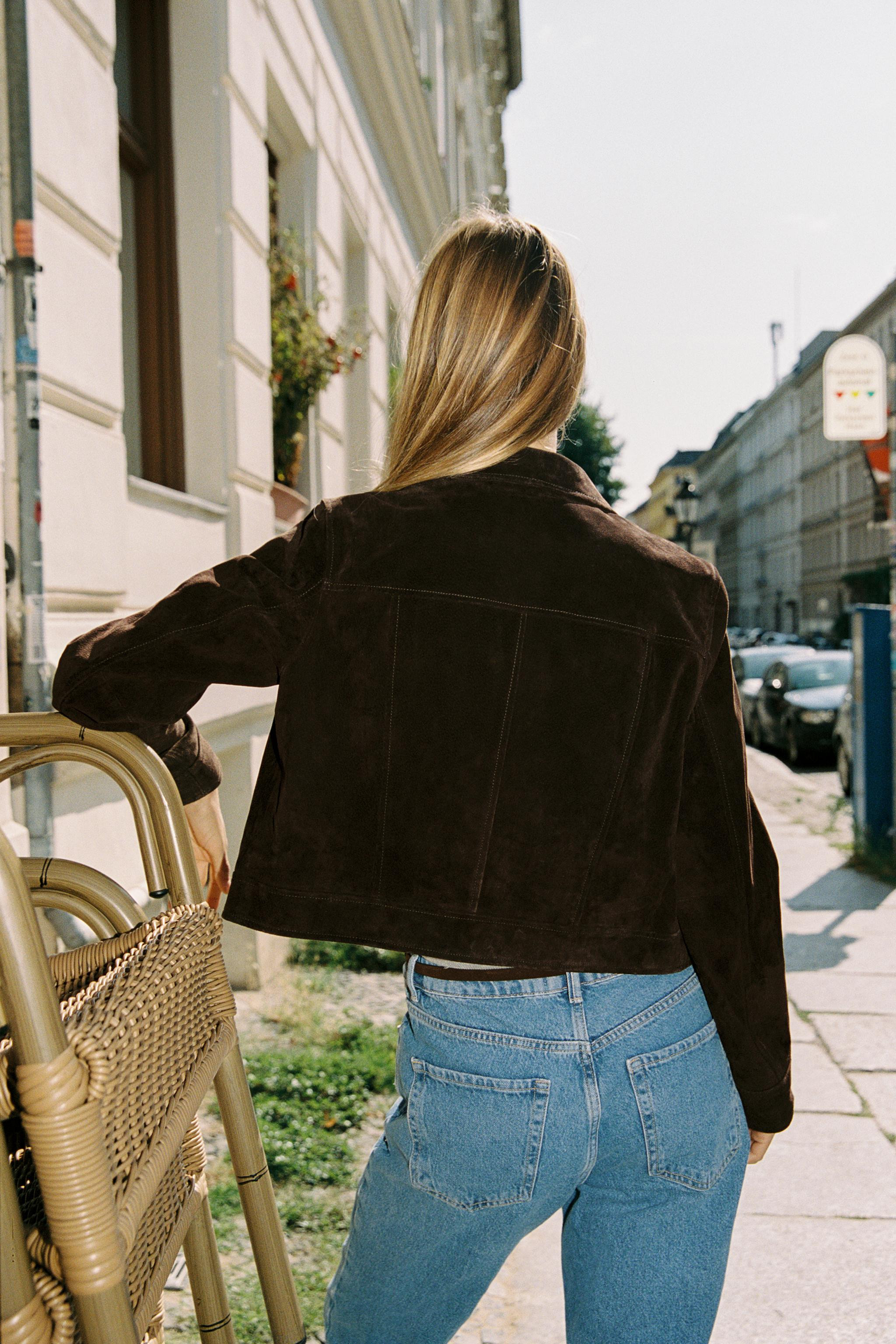 100% LEATHER SHORT JACKET | Zara UK