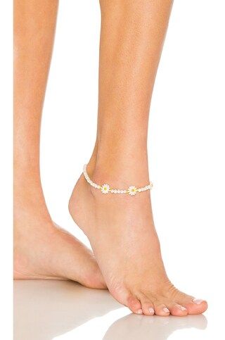 Adina's Jewels Daisy Beaded Anklet in Pastel from Revolve.com | Revolve Clothing (Global)