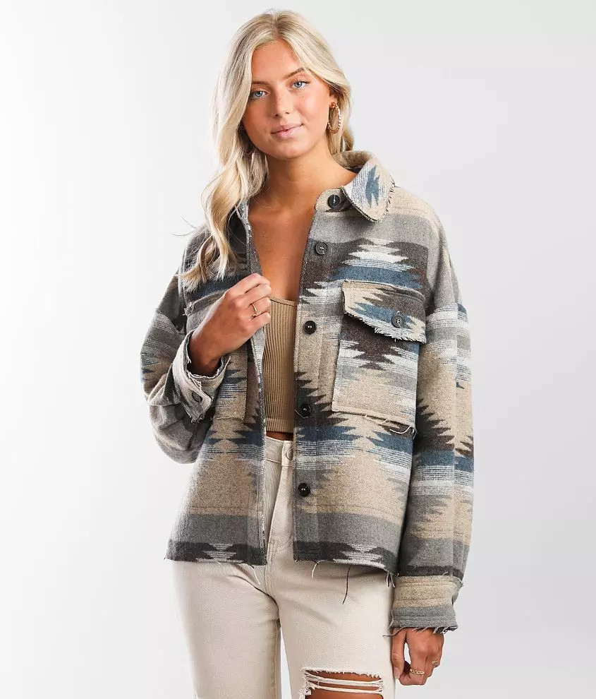 Aztec Flannel Shacket | Buckle