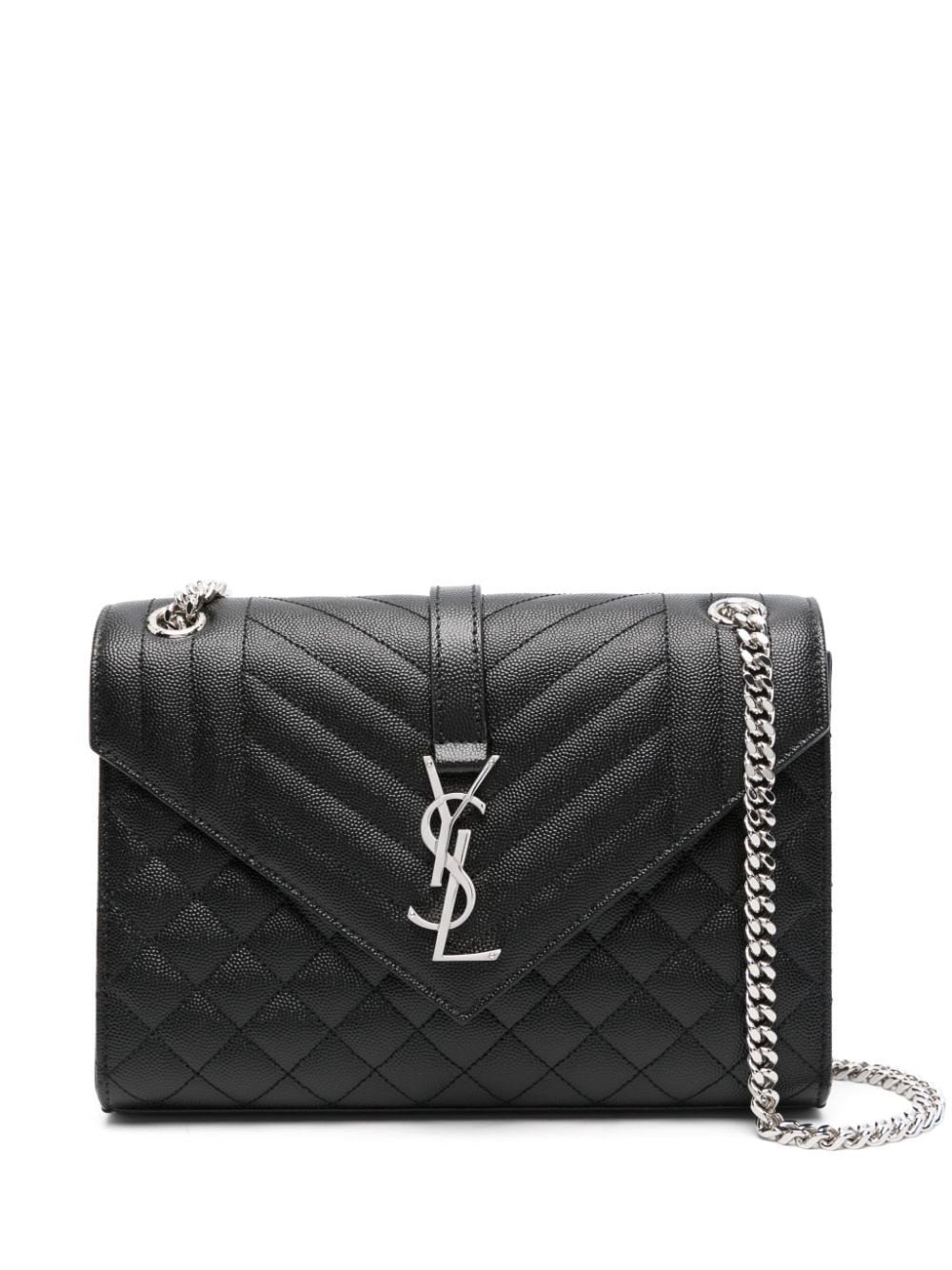 Saint Laurent medium Envelope shoulder bag - Black | Farfetch Global