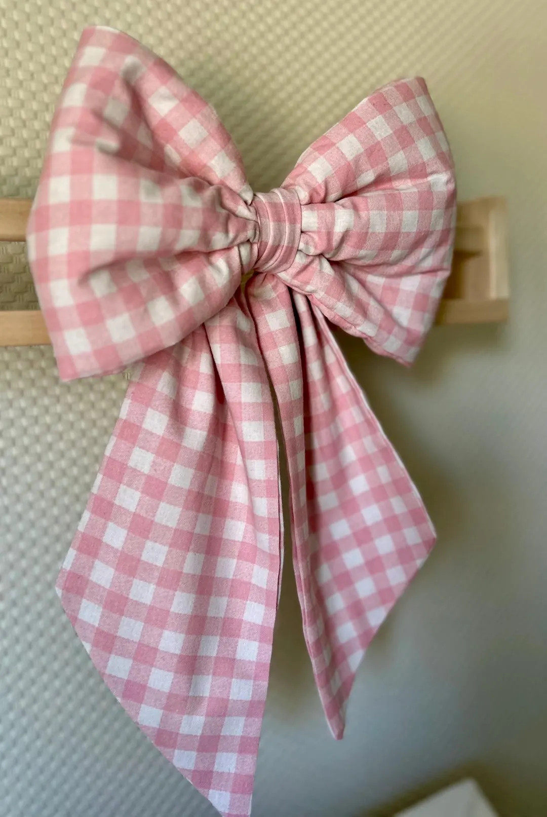 HANDMADE Large Luxury Bow | Gingham | Nursery | Children’s Decor | Wall Hanging | Baby Gift | C... | Etsy (Global)