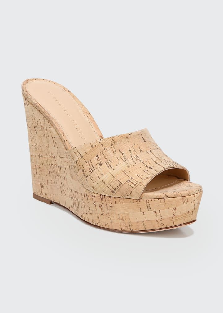Veronica Beard Dali Cork Platform Wedge Sandals | Bergdorf Goodman
