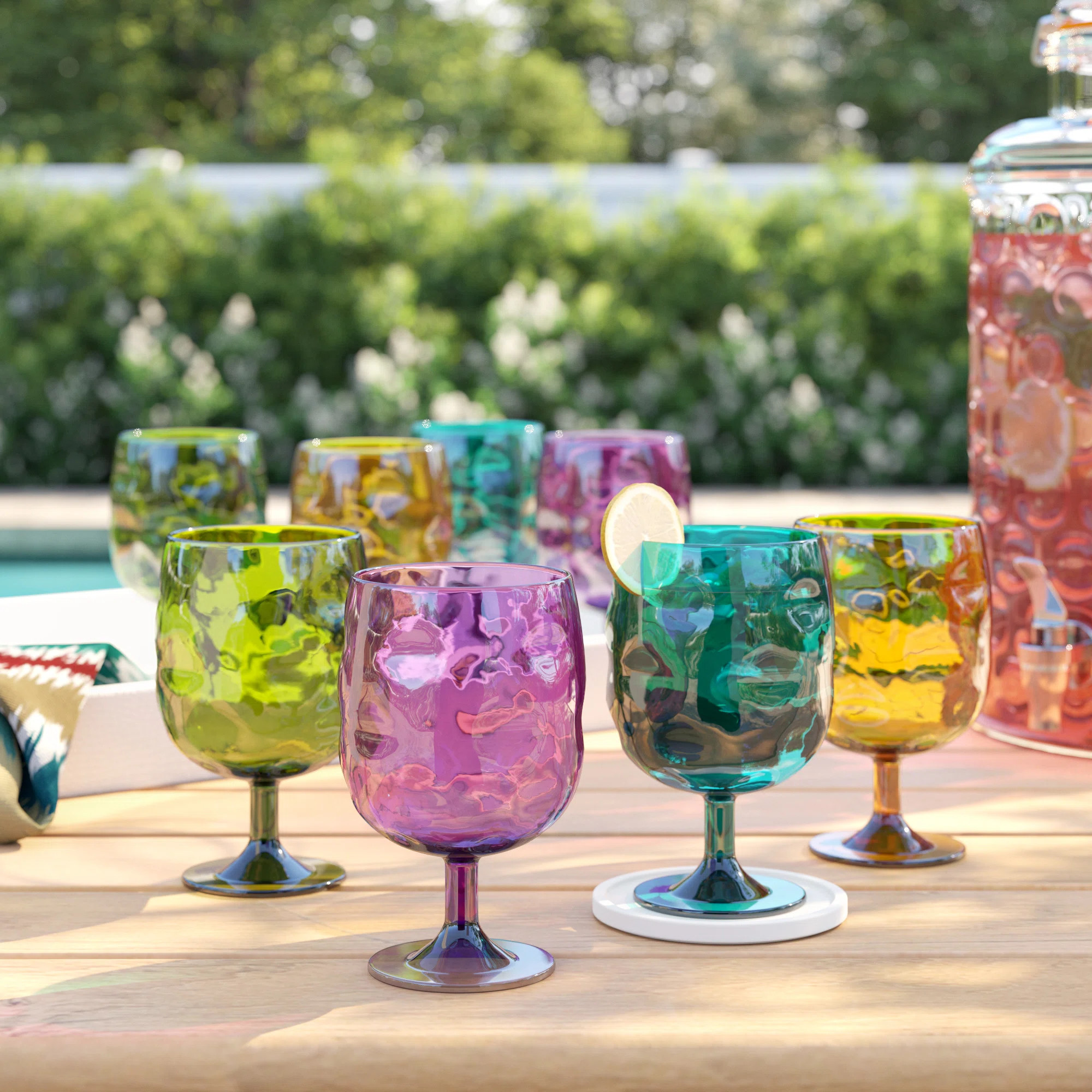 Bedell 12oz. Acrylic Goblet Set (Set of 8) | Wayfair North America