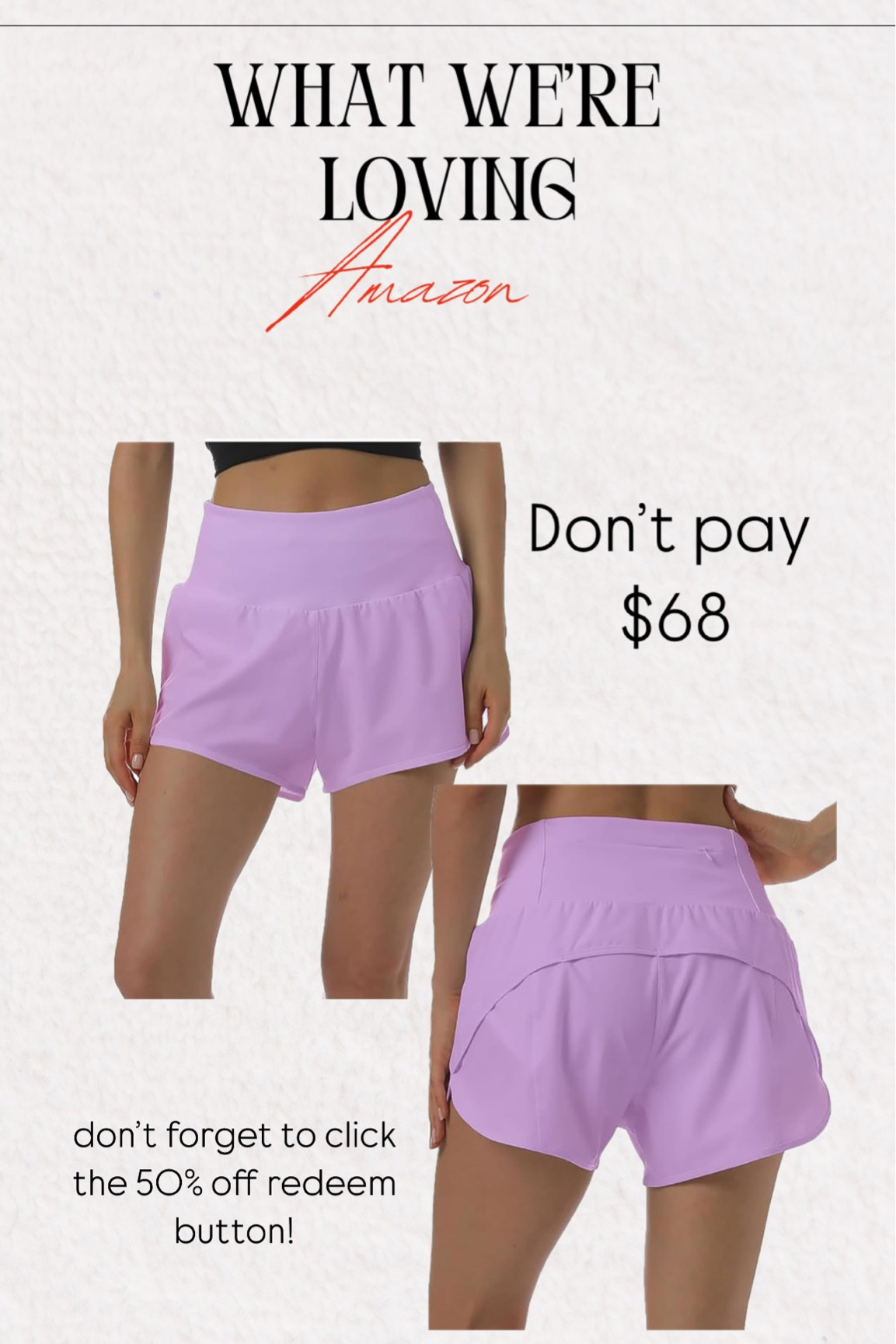 Grab these lulu lookalike shorts for just $8! 