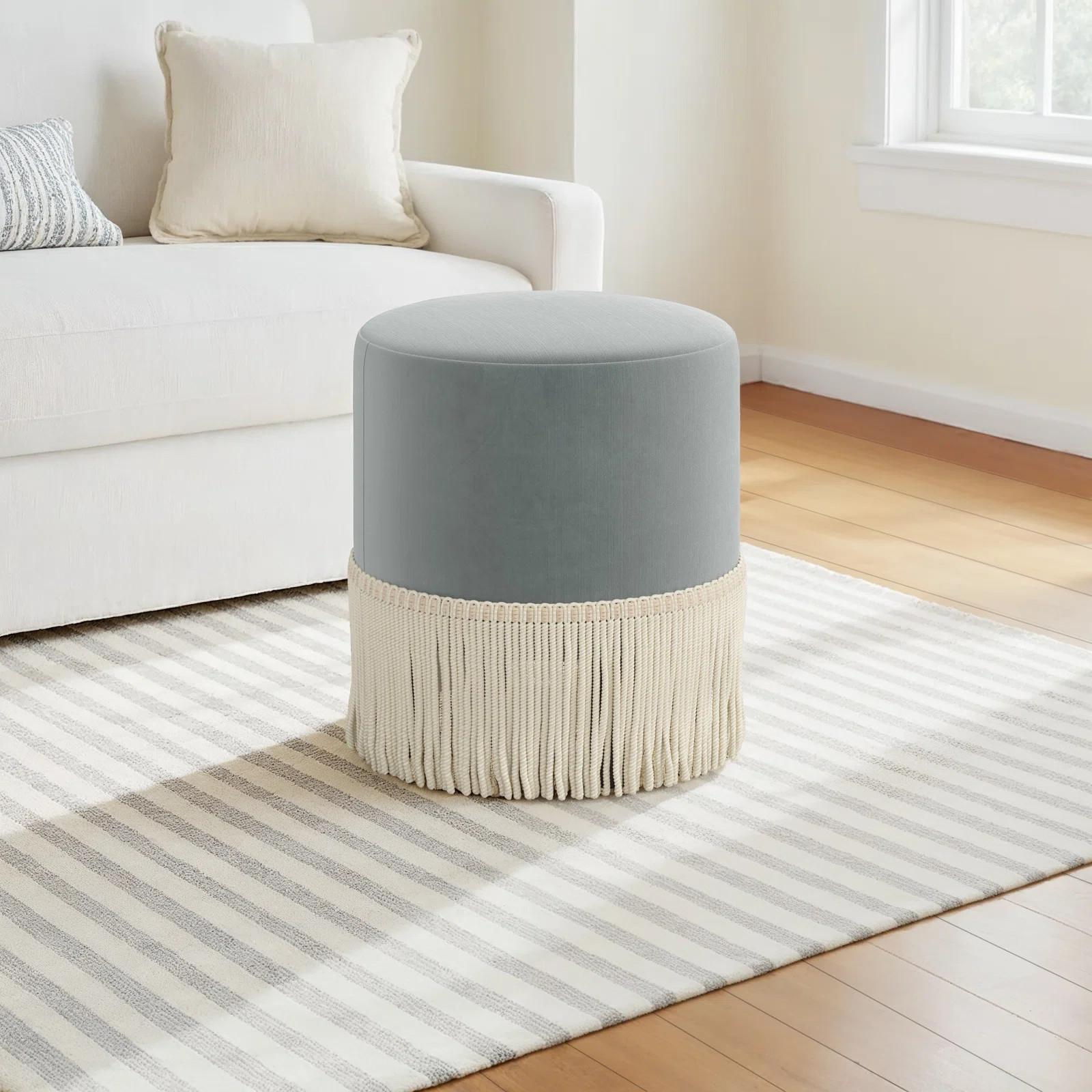 Stoffer Home x Cloth & Company Ann Ottoman | Birch Lane