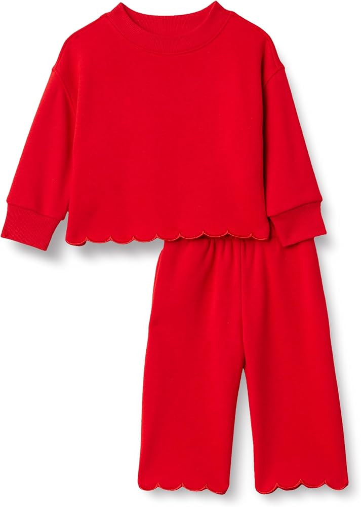 Amazon Essentials x Sofia Grainge Toddlers and Baby Girls' French Terry Pant and Top Set | Amazon (US)