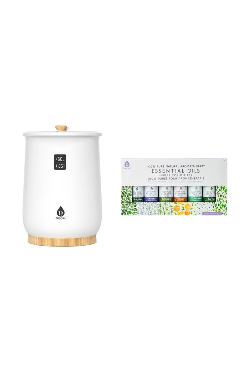 Home Spa Bucket Towel Warmer Bundle - Large-Capacity Warmer with Adjustable Heat (20-90 Min) + 6 ... | Nordstrom