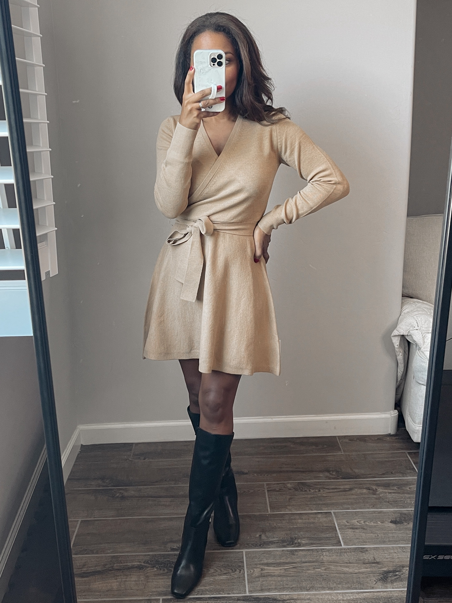 NSALE LAST DAY! My wrap dress is available in black and it’s such a wonderful quality. I’m wearing a small 

#LTKxNSale #LTKFindsUnder50 #LTKFindsUnder100