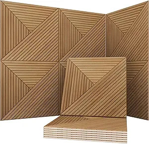 Soon Global Acoustical Wall Panels, 6-Piece 23.62 X 23.62 Inches Art Acoustic Panels, Decorative ... | Amazon (US)