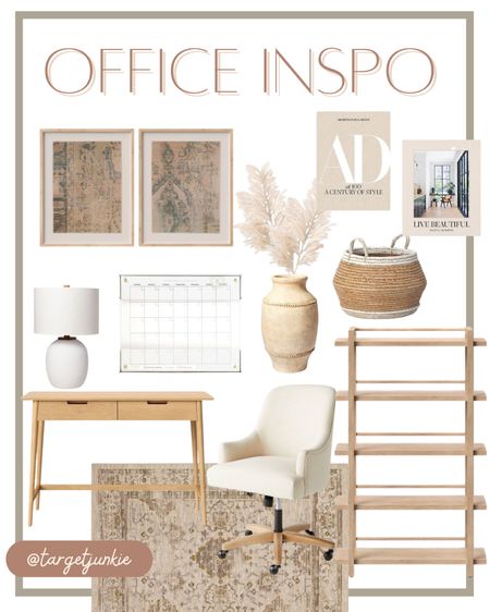 Neutral office style 

Target finds. Target home, home office, desk, wood desk 

#LTKstyletip #LTKhome
