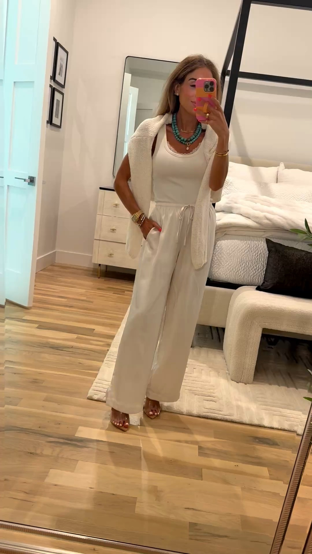 Trending satin pants that will sell out fast! Wearing xxs short - size xs in the tank. Code DENIMAF stacks on top

#LTKPetite #LTKSaleAlert #LTKOver40