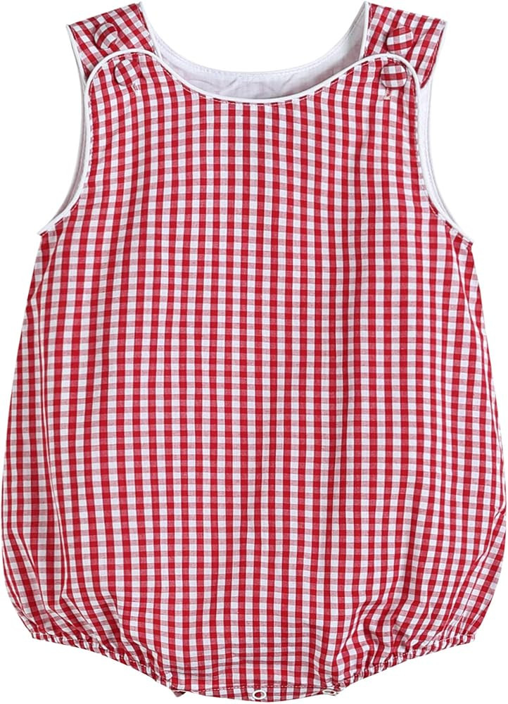 Lil cactus Baby & Toddler Boys and Girls Seersucker or Gingham One-Piece Bubble Romper | Amazon (US)