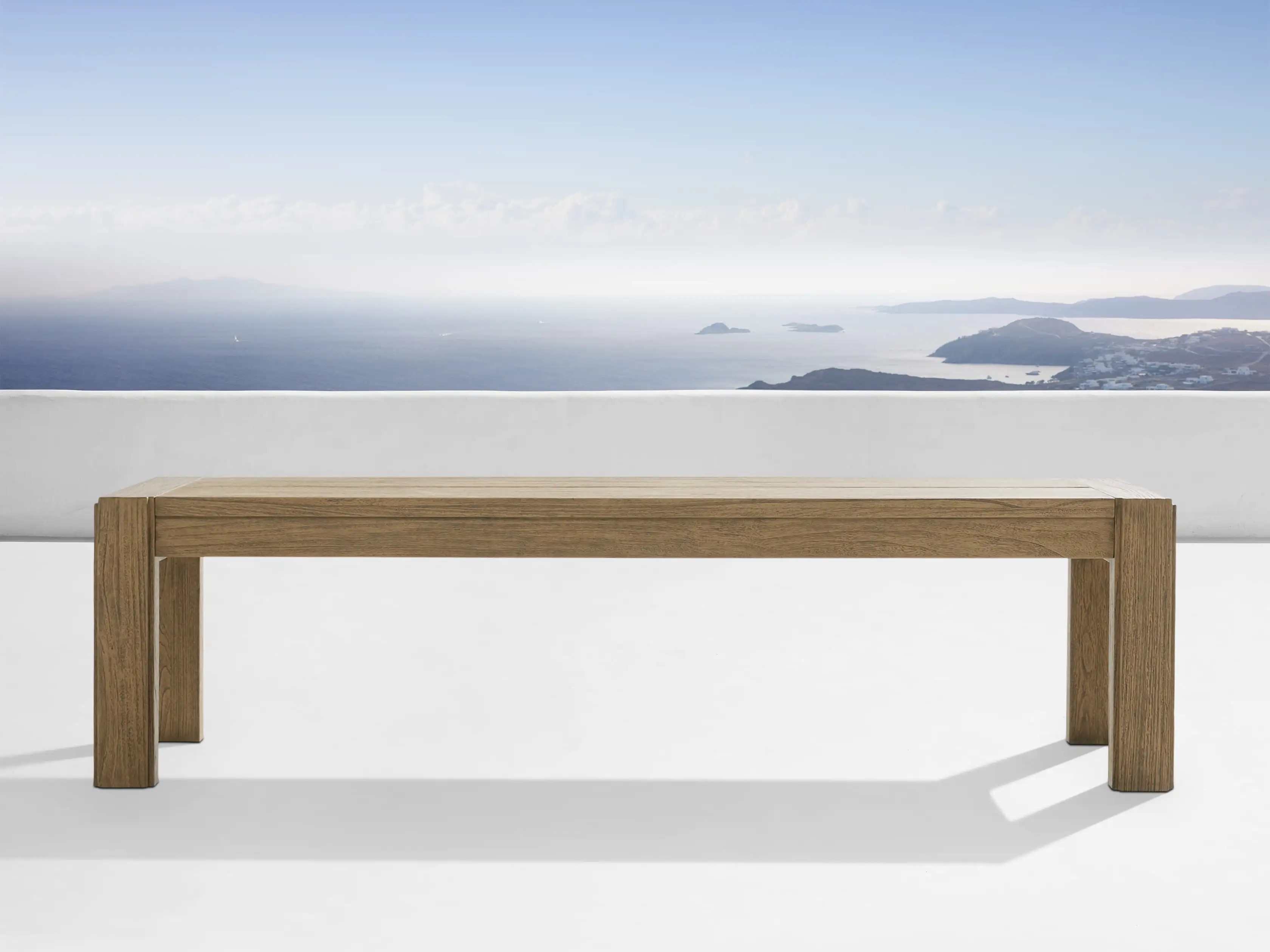 Canyon Outdoor 84" Teak Dining Bench | Arhaus