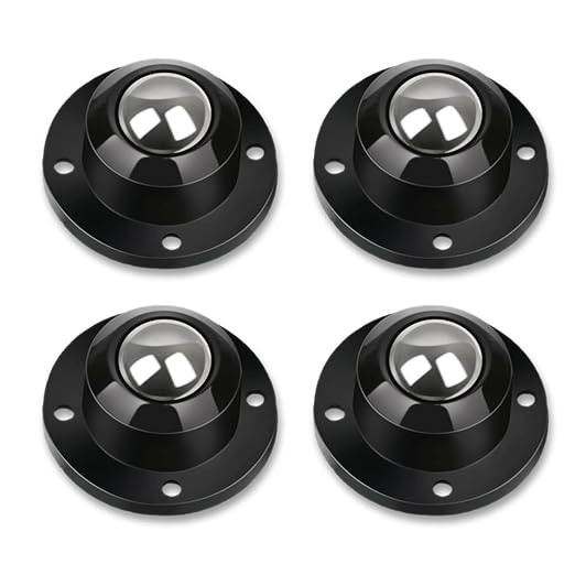 Self Adhesive Caster Wheels for Furniture,Storage Box,Trash Can,PC Stainless Steel Universal Pull... | Amazon (US)