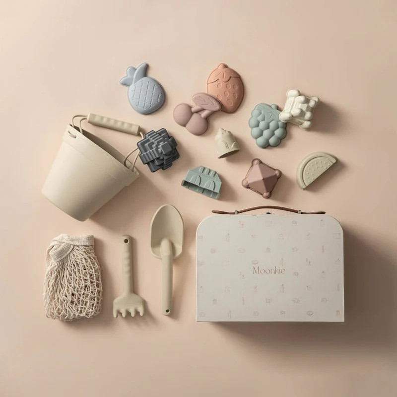 Silicone Beach Toy Set (Beige) | Moonkie
