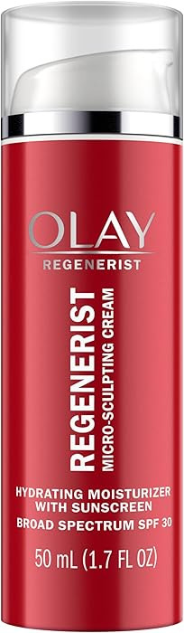 Face Moisturizer by Olay Regenerist Micro-Sculpting Cream Face Moisturizer with SPF 30 Broad Spec... | Amazon (US)