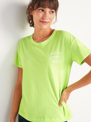 Loose-Fit Christmas Graphic Easy Tee for Women | Old Navy (US)