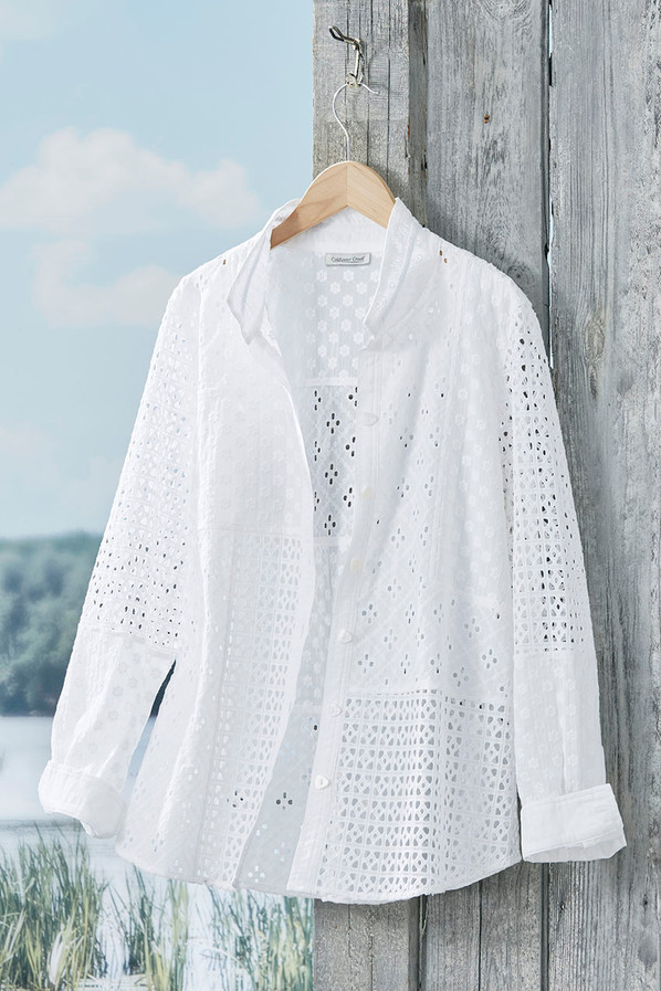 Effortless Eyelet Shirt | Coldwater Creek