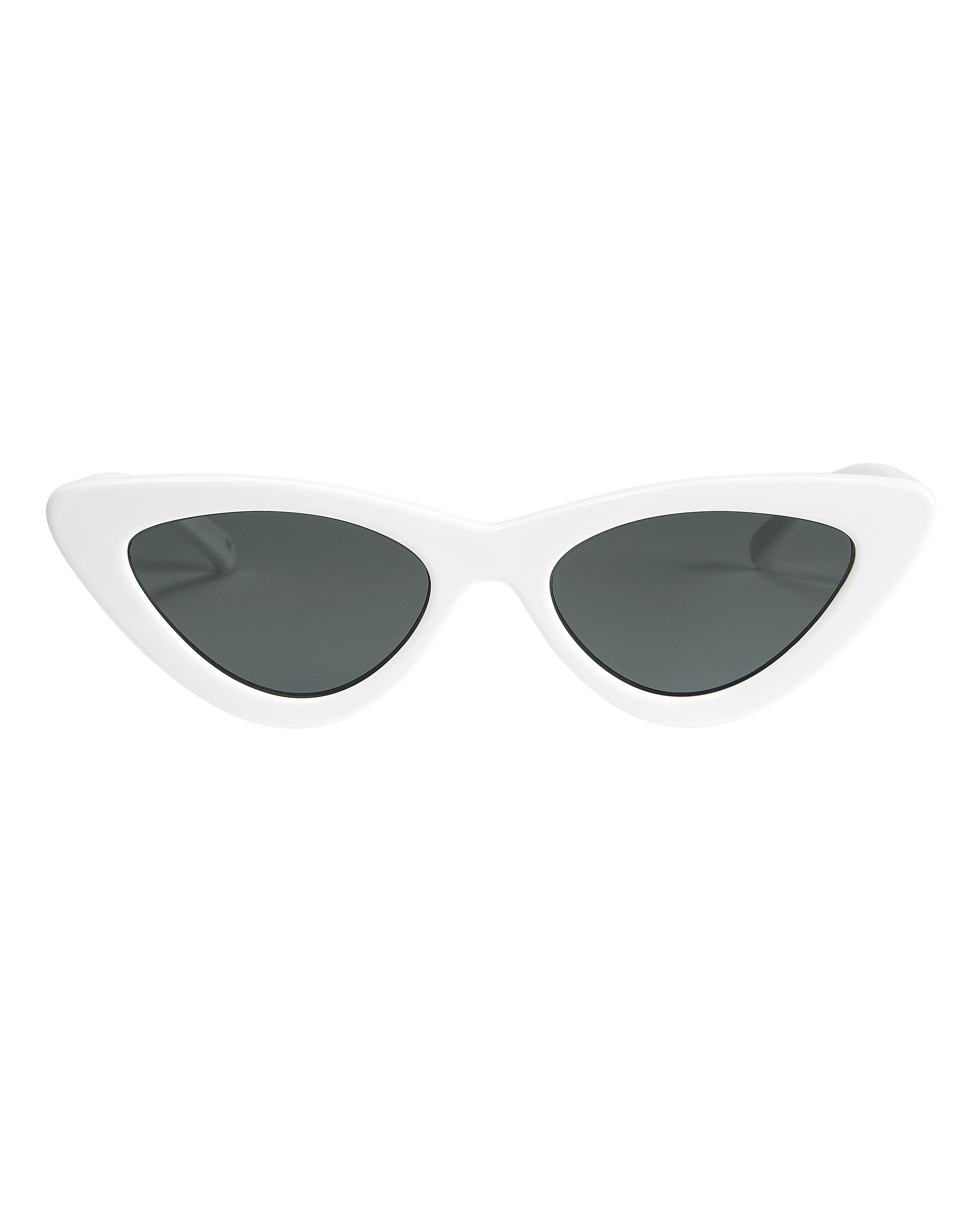 Le Specs Luxe X Adam Selman The Last Lolita White Cat Eye Sunglasses White 1Size | Intermix