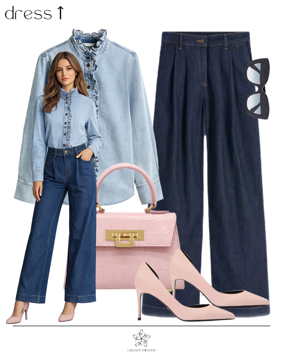 Double denim and pink: dress up 

 #LTKootd #LTKSeasonal #LTKU